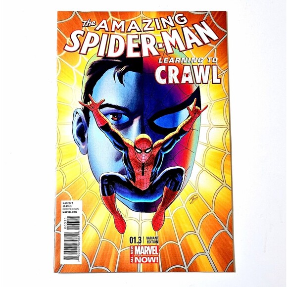 Amazing Spider-Man LE 1:50 Learning To Crawl VARIANT 1.3 Cassaday Marvel 2014 NM - Picture 2 of 5